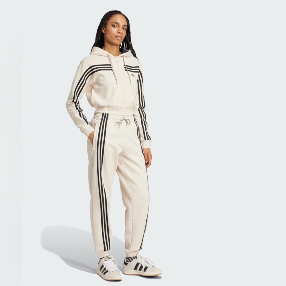 Adidas 70’s Inspired Short Fleece Hoodie & Joggers Set